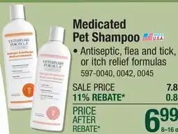 Menards Medicated Pet Shampoo offer
