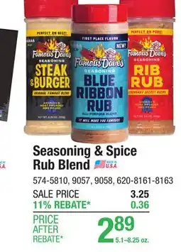 Menards Seasoning & Spice Rub Blend offer