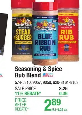 Menards Seasoning & Spice Rub Blend offer