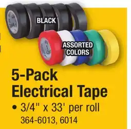 Menards 5-Pack Electrical Tape offer