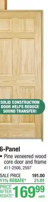 Menards Mastercraft 6-Panel Prehung Interior Doors offer