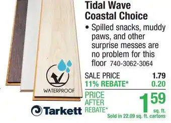 Menards Tidal Wave Coastal Choice offer