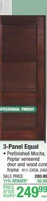 Menards 3-Panel Equal offer