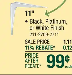 Menards 11 BRACKET FIT offer