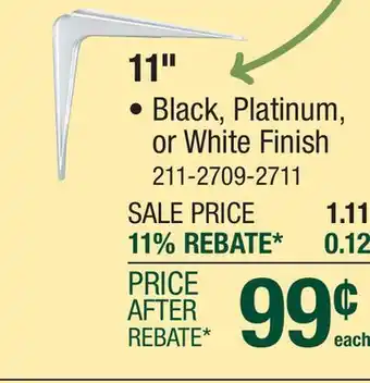 Menards 11 BRACKET FIT offer