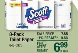 Menards 8-Pack Toilet Paper offer