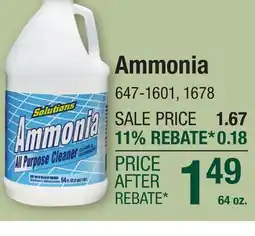 Menards Ammonia offer