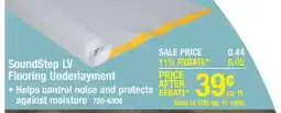 Menards SoundStep LV Flooring Underlayment offer