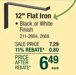 Menards 12 Flat Iron offer