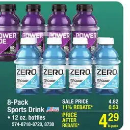 Menards 8-Pack Sports Drink offer