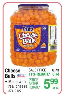 Menards Cheese Balls offer