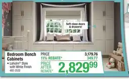 Menards Bedroom Bench Cabinets offer