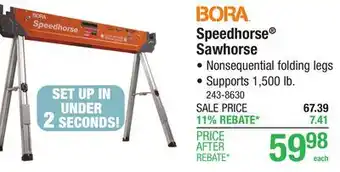 Menards Speedhorse Sawhorse offer