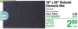 Menards 18 x 28 Textured Elements Mat offer