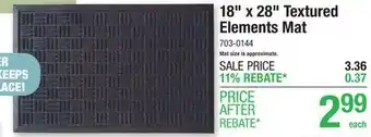 Menards 18 x 28 Textured Elements Mat offer