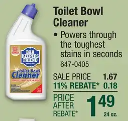 Menards Toilet Bowl Cleaner offer
