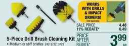 Menards 5-Piece Drill Brush Cleaning Kit offer