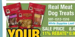 Menards Real Meat Dog Treats offer