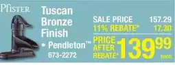Menards Tuscan Bronze Finish offer