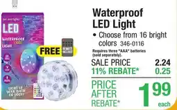 Menards Waterproof LED Light offer