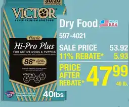 Menards Dry Food offer
