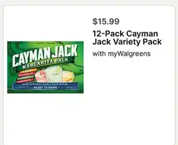 Walgreens 12-Pack Cayman Jack Variety Pack offer