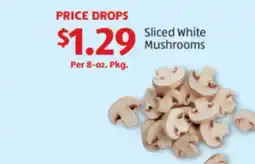 Aldi Sliced White Mushrooms offer
