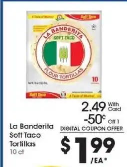 Kroger La Banderita Soft Taco Tortillas offer