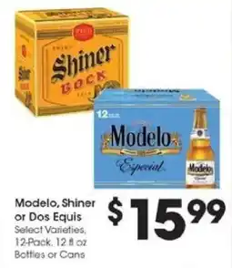 Kroger Modelo, Shiner or Dos Equis offer