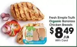 Kroger Fresh Simple Truth Organic Boneless Chicken Breasts offer