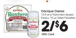 Kroger Cacique Crema offer