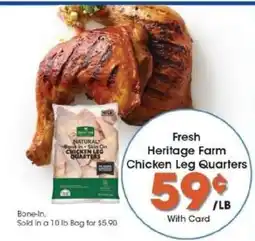Kroger Fresh Heritage Farm Chicken Leg Quarters offer