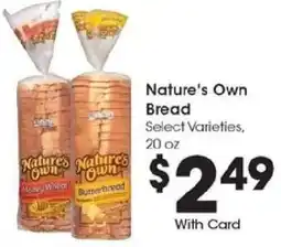 Kroger Nature's Own Bread offer