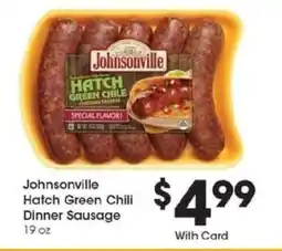 Kroger Johnsonville Hatch Green Chili Dinner Sausage offer