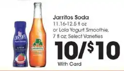 Kroger Jarritos Soda or Lala Yogurt Smoothie offer