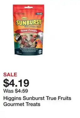 Petsmart Higgins Sunburst True Fruits Gourmet Treats offer