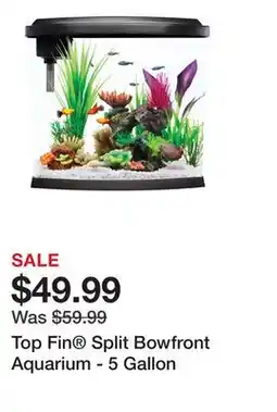 Petsmart Top Fin Split Bowfront Aquarium - 5 Gallon offer