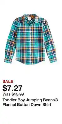 Kohl's Toddler Boy Jumping Beans Flannel Button Down Shirt offer