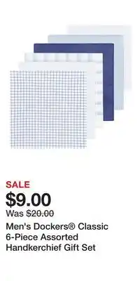 Kohl's Men's Dockers Classic 6-Piece Assorted Handkerchief Gift Set offer