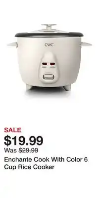 Kohl's Enchante Cook With Color 6 Cup Rice Cooker offer