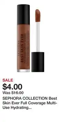 Kohl's SEPHORA COLLECTION Best Skin Ever Full Coverage Multi-Use Hydrating Concealer offer