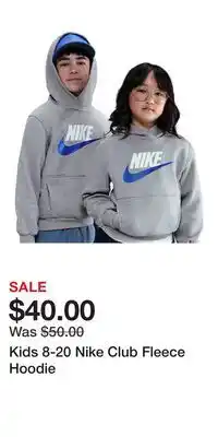 Kohl's Kids 8-20 Nike Club Fleece Hoodie offer