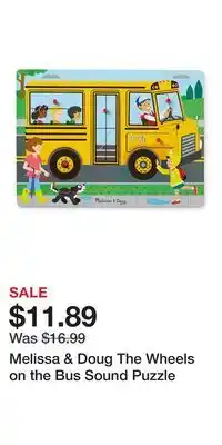 Kohl's Melissa & Doug The Wheels on the Bus Sound Puzzle offer