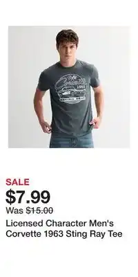 Kohl's Licensed Character Men's Corvette 1963 Sting Ray Tee offer