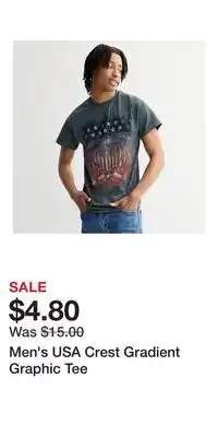 Kohl's Men's USA Crest Gradient Graphic Tee offer