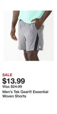 Kohl's Men's Tek Gear Essential Woven Shorts offer