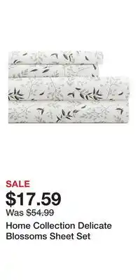 Kohl's Home Collection Delicate Blossoms Sheet Set offer