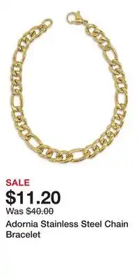 Kohl's Adornia Stainless Steel Chain Bracelet offer