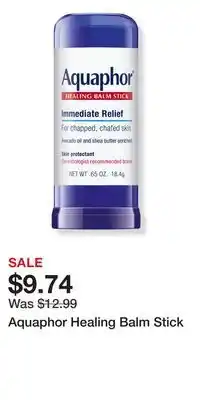 Ulta Beauty Aquaphor Healing Balm Stick offer
