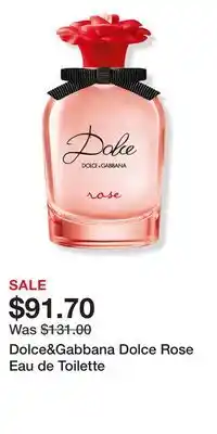 Ulta Beauty Dolce&Gabbana Dolce Rose Eau de Toilette offer